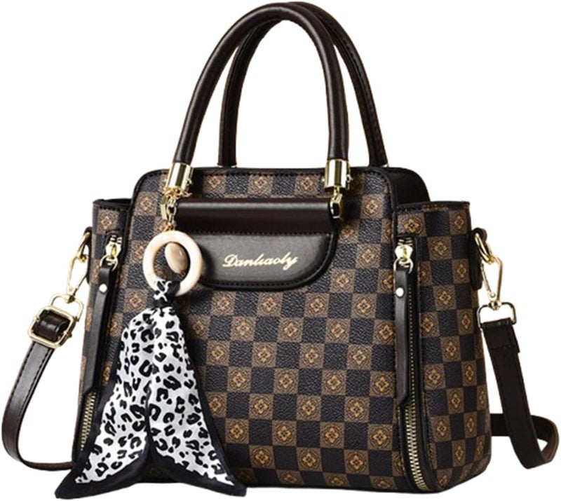 Phevos Women Handbags and Purse Tote Bags Ladies Satchel Shoulder Bag Retro Top Handle Hobo Purse - Image 1